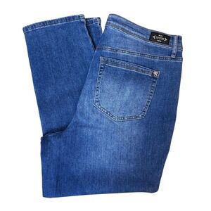 Nanette Lepore Womens Jeans 16W Belle High Rise‎ Ankle Slim Blue Denim
